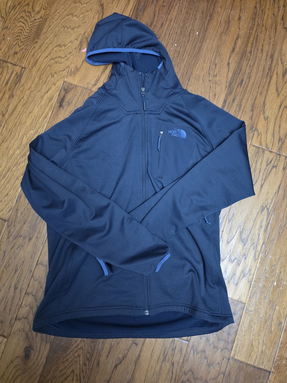 The North Face Men's Dark Blue Hooded Lightweight Jacket